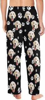MyPupSocks Customized Face Pajamas Pants Photo Pajama Bottoms for Men S-XXL