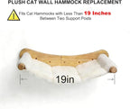 Plush Cat Wall Hammock Replacement - 22.5 * 16 in, Fits Poles Within 18.5 in