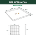 FXW MiniPaws Unleashed Dog Playpen, Expandable & Portable Design for Yard, RV Camping and Indoor Use, for Puppies and Small Dogs, 24-inch 48 Panels