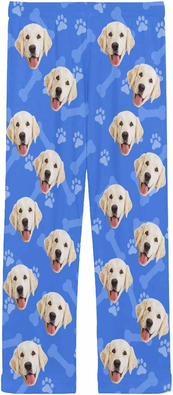 MyPupSocks Customized Face Pajamas Pants Photo Pajama Bottoms for Men S-XXL