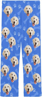 MyPupSocks Customized Face Pajamas Pants Photo Pajama Bottoms for Men S-XXL