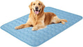 Dog Cooling Mat,2025 Upgrade Pet Cooling Mat for Dogs Cats,Summer Ice Silk Cool Mats & Sleeping Pad for Indoor or Outdoor,Perfect as Blanket for Kennel Sofa Bed Floor Car (Blue, Small, 19.6"x15.7")