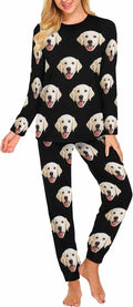 MyPupSocks Custom Face Pajamas Sets for Women, Personalized Photo Sleepwear XS-XXL