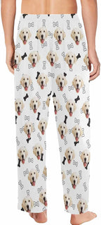 MyPupSocks Customized Face Pajamas Pants Photo Pajama Bottoms for Men S-XXL