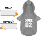 Custom Name Dog Hoodie, Personalized Pet Name Sweatshirt for Small Medium Large Dogs, Custom Dogs Winter Outfits