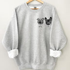 Personalized Dog Photo Sweatshirt, Custom Sweatshirt from Pet Photo, Cat Mom Mama Sweatshirt, Dog Mom Lovers Gifts for Women, Pet Memorial, Gifts for Mothers Day Christmas