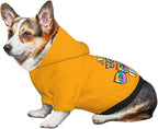 Dog Hoodie Design Your Own Personalized Pet Hoodies Small Pets Wear Shirt Customized Dog Clothes Custom Hooded Sweatshirt Pullover Text Image Dogs Puppy Cat and Kitten, Orange, XL,