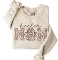CHILLEVER Personalized Embroidered Dog Mom Sweatshirt, Dog Mama Crewneck, Gift for Mom, Pet Name On The Sleeve