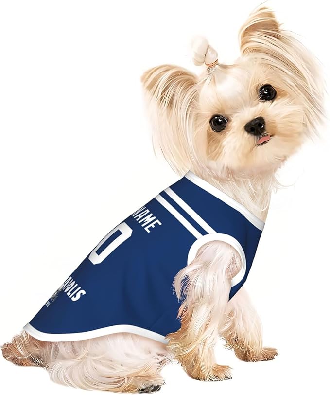 Indianapolis Dog Clothes Jersey Pet Jersey Customized Any Name & Number S-5XL for Small Middle and Big Dogs