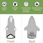 Custom Dog Hoodie Personalized Dog Sweatshirt, Dog Clothes for Small Dogs Customizable, Silver, XXL, Ropa para Perros Pequeños Customized Pets Puppy Clothes, Personalized Gifts