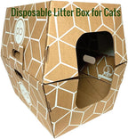 Tallest Disposable Cat Litter Box 15 Trays 2 Trays Litter Box Low Entry Original Patented Indentical Design19 Lx17 Wx8.5 17 in. Closed Box. Woman Lifelong Cat Care Sassy Uses Daily 14 yrs Made-US