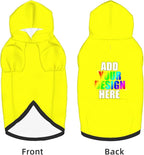 Custom Dog Hoodie with Text Photo, Personalized Pet Clothes Sweatshirt for Small/Medium/Large Dogs, Cats,M, White