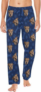 MyPupSocks Custom Pet Face Pajamas Pants Photo Pajama Bottoms for Men S-XXL