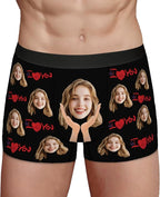 Personalized Underwear for Men with Face Custom Face Boxers Customized Boxer Briefs Funny Gifts for Him Husband Boyfriend
