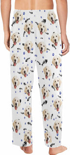 MyPupSocks Custom Pet Face Pajamas Pants Photo Pajama Bottoms for Men S-XXL