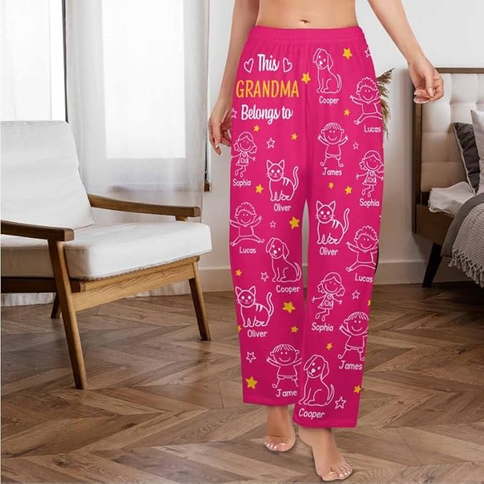 Personalized Face Pajama Pants for Men Women Custom Photo Printed Pajamas Bottoms Trousers Gift for Christmas Birthday