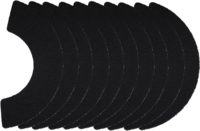 [10-Pack] Compatible with Model L4, Replacement Activated Charcoal Filters for Litter Box Carbon Premium Filter, Absorb Unpleasant Odors Control Damp from Pets and Keep Home Fresh