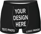 Personalized Underwear for Men with Face Custom Face Boxers Customized Boxer Briefs Funny Gifts for Him Husband Boyfriend
