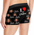 M YESCUSTOM Custom Faces Funny Short Briefs Gift for Husband Underwear
