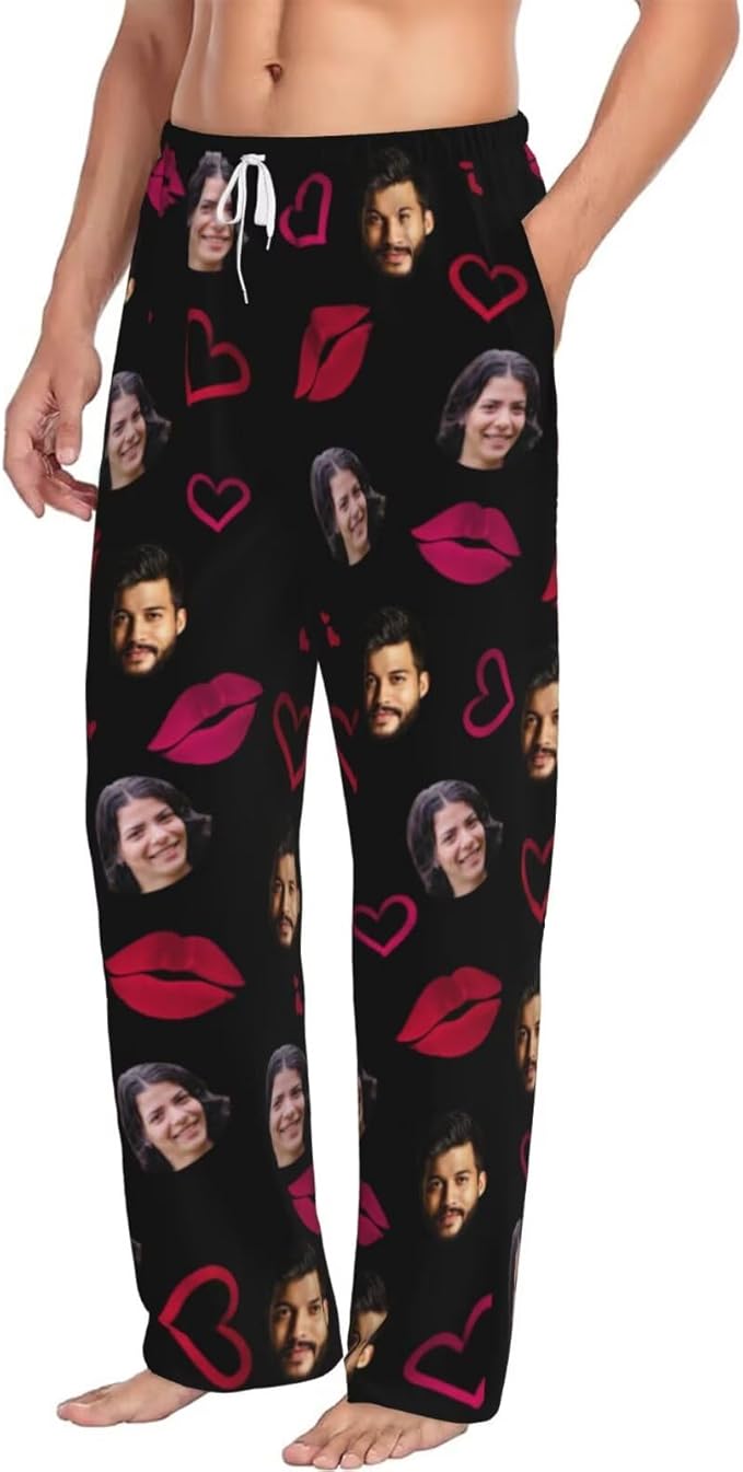 Custom Pajama Pants Personalized Pajama Bottoms With Photo Customizable Pajama For Men Women Add Your Design