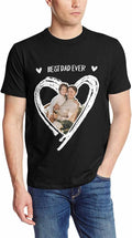 Custom T Shirts with Face Photo Text Pet Shirt for Men Personalized Picture Tee Shirt Design Your Own Dad Grandpa Shirt
