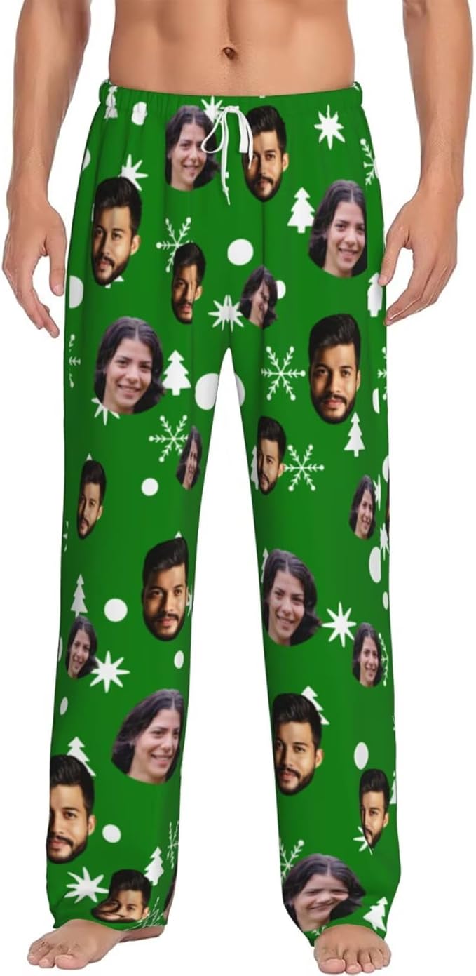 Custom Pajama Pants Personalized Pajama Bottoms With Photo Customizable Pajama For Men Women Add Your Design