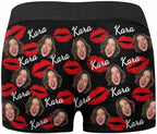 M YESCUSTOM Custom Faces Funny Short Briefs Gift for Husband Underwear