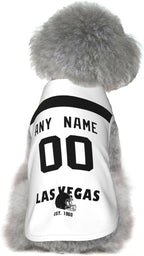 Las Vegas Dog Clothes Jersey Pet Jersey Customized Any Name & Number S-5XL for Small Middle and Big Dogs