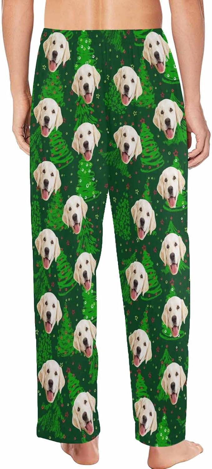 MyPupSocks Personalized Face Pajamas Pants Photo Pajama Bottoms for Men S-XXL