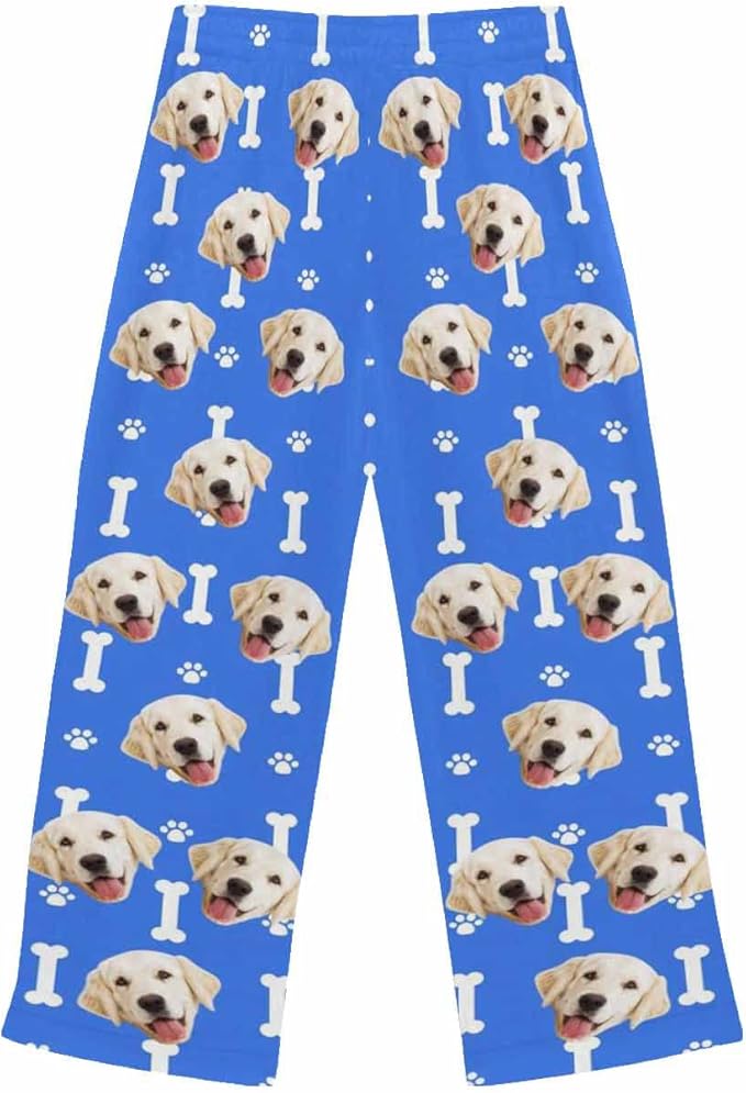 Custom Face Pajamas Pants Personalized Nightwear Bottoms for Women XS-XXL