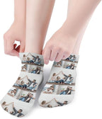 Personalized Ankle Socks with Face Custom Photo Socks Low Cut Ankle Socks Athletic Socks Valentine's Day Gifts for Women Men
