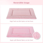 Dog Bed Mat, Crate Pad Reversible,Soft Kennel Pad, Washable Crate Mat (Cool and Warm),Pet Sleeping Mattress for Small Medium Dogs XB009