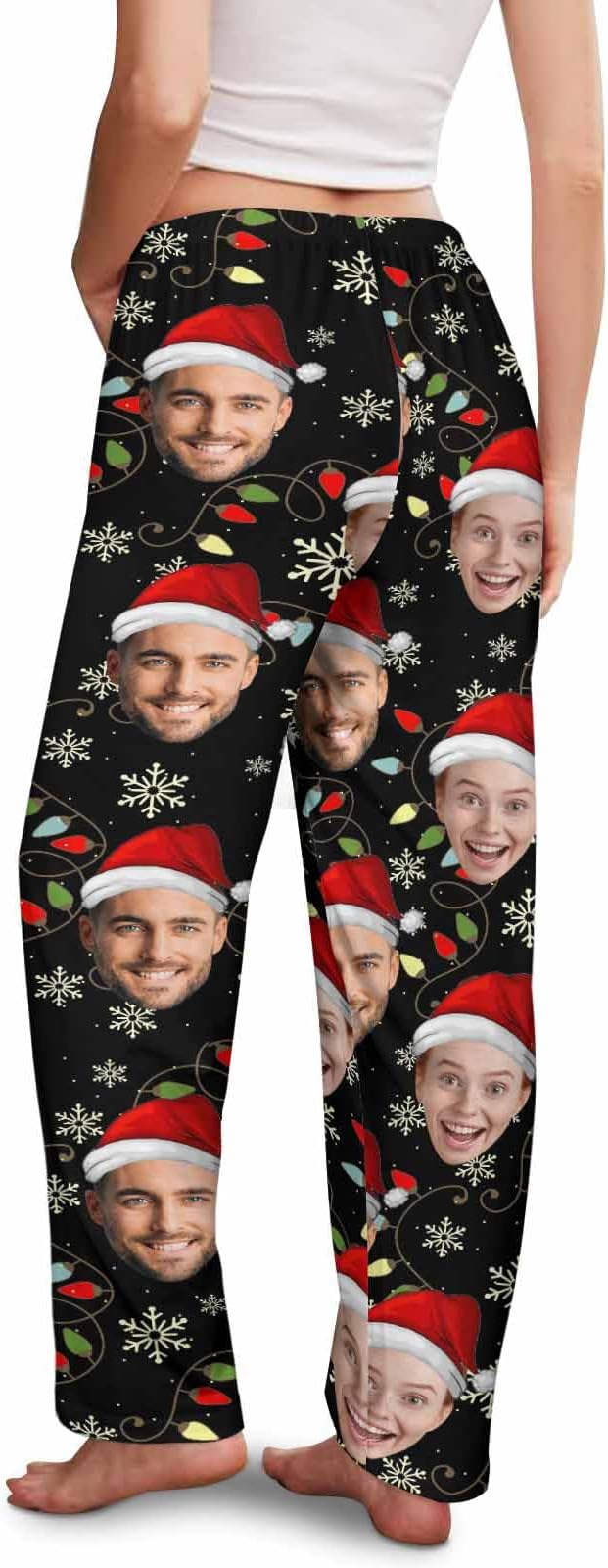 Customized Face Pajama Custom Pajama Pants with Photo for Women Mom