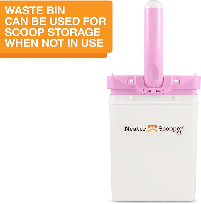 Neater Pet Brands Neater Scooper XL Cat Litter Scoop, 15 Refill Bags – Extra-Large Capacity Mess-Free Cat Litter Scooper with Bag for Large & Multiple Cats, Spill-Proof Litter Box Scooper with Holder