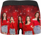 M YESCUSTOM Custom Faces Funny Short Briefs Gift for Husband Underwear
