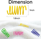 AGYM Cat Spring Toys, 12 Pack Cat Spiral Springs for Indoor Cats, Colorful & Durable Plastic Spring Coils Attract to Swat, Bite, Hunt, Interactive Toys for Kittens