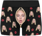 M YESCUSTOM Custom Boxers Briefs for Men Personalized Boxers with Face Mens Funny Underwear with Photo XS-5XL