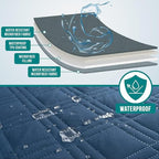 PetAmi Waterproof Couch Cover for Dogs, Waterproof Pet Blanket, Reversible Furniture Cover Sofa Protector for Pet Cat Bed, Washable Waterproof Blanket Dog Cover for Couch Seat, 30x70 Blue