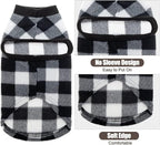 EXPAWLORER Plaid Cat Sweater - Pet Clothes Cat Puppy Vest Warm Fleece Hoodie for Cats, Fall and Cold Winter Coat Pullover Design, Buffalo Checked Sweatshirt Clothing Also for Small Dogs