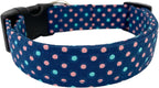 Blue Polka Dots Dog Collar (Tiny)