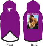 Custom Dog Hoodie Add Your Design Soft & Warm Personalized Photo Text Logo Name Dog Clothes for Puppy Sweatshirt Hooded for Small Medium Large Dogs Girl/Boy Cats Purple