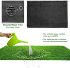 ALTRUISTIC Artificial Grass 6FTX12FT(72 Square Feet), Realistic Fake Grass Deluxe Turf Synthetic Thick Lawn Pet Turf, 1 3/8” Height, Outdoor Decor, Customized