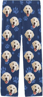 MyPupSocks Customized Face Pajamas Pants Photo Pajama Bottoms for Men S-XXL