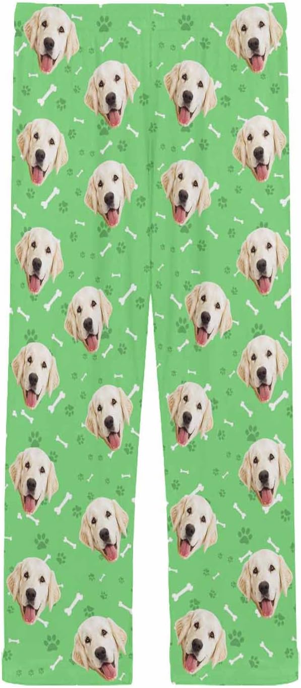 MyPupSocks Personalized Face Pajamas Pants Photo Pajama Bottoms for Men S-XXL