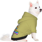 Custom Dog Hoodie for Small Pets, Personalized Photo Text Pet Warm Pullover Sweatshirt with Name Number, Customized Gifts Soft Hooded Cats Kitten Clothes, Dark Khaki, M,