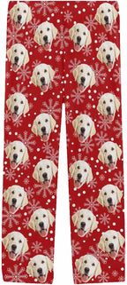 MyPupSocks Custom Pet Face Pajamas Pants Photo Pajama Bottoms for Men S-XXL