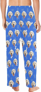 MyPupSocks Customized Face Pajamas Pants Photo Pajama Bottoms for Men S-XXL