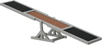 PawHut Wooden Dog Agility Seesaw for Training and Exercise, Platform Equipment Run Game Toy, Weather Resistant Pet Supplies, 71" L x 12" W x 12" H, Gray