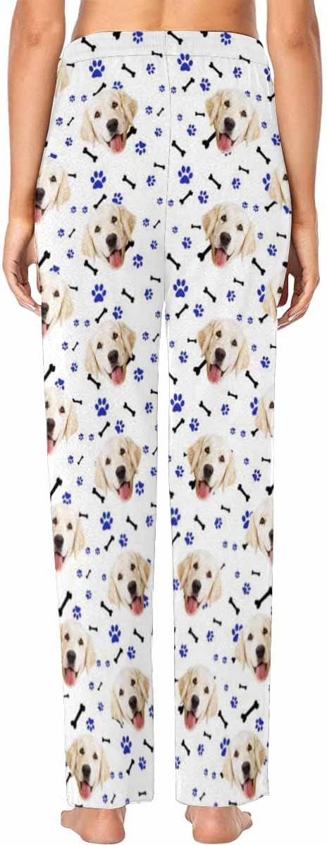Custom Face Pajamas Pants Personalized Sleepwear Bottoms for Women XS-XXL