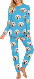 MyPupSocks Custom Face Pajamas Sets for Women, Personalized Photo Sleepwear XS-XXL